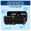 Tork Toilet Paper Roll Dispenser Black Tork Toilet Paper Roll Dispenser Black