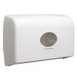 Aquarius Twin Mini Jumbo Tissue Dispenser White Aquarius Twin Mini Jumbo Tissue Dispenser White