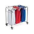 Medi Cart Stainless Steel Linen Trolley Cart 3 Bag Medi Cart Stainless Steel Linen Trolley Cart 3 Bag