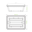 BioCane Two-Compartment Base for Taco Box