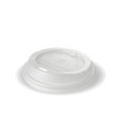 6/8oz White Bioplastic Coffee Cup Lids