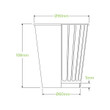 390ml / 12oz (90mm) Kraft Green Stripe Double Wall BioCup 390ml / 12oz (90mm) Kraft Green Stripe Double Wall BioCup
