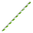 8mm Regular Green Stripe BioStraw