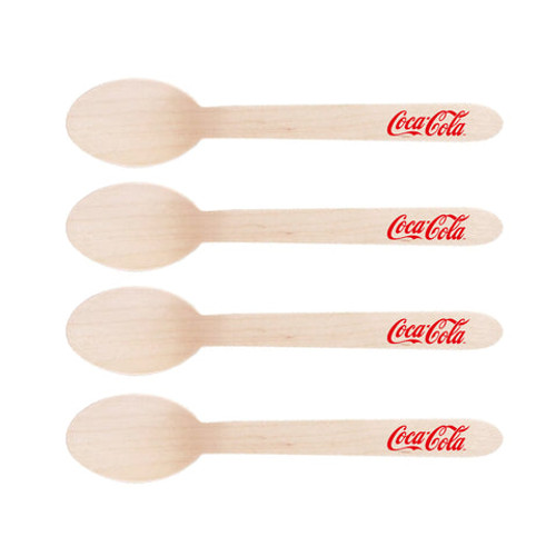 Branded cutlery - disposable wooden spoons Branded cutlery - disposable wooden spoons