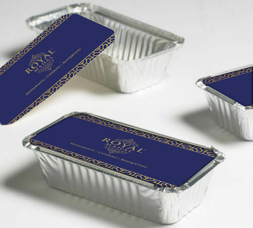 Custom printed paper lids for foil container No. 2 Custom printed paper lids for foil container No. 2