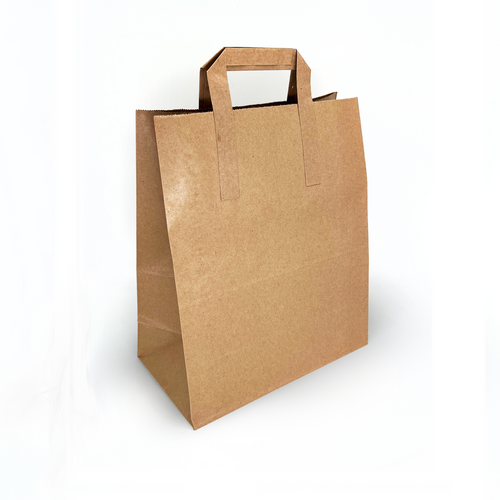 Small Kraft Handled Paper Carrier Bag - 250pk Small Kraft Handled Paper Carrier Bag - 250pk