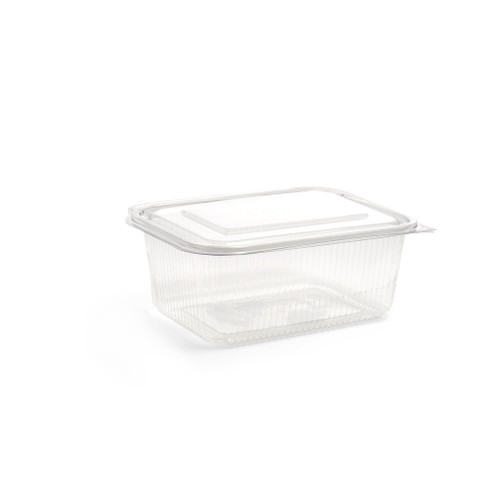 2000ml Rectangular Hinged Lid Salad Container - 200pk 2000ml Rectangular Hinged Lid Salad Container - 200pk