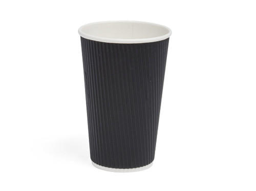 16oz Black Ripple Paper Cup - 500pk 16oz Black Ripple Paper Cup - 500pk