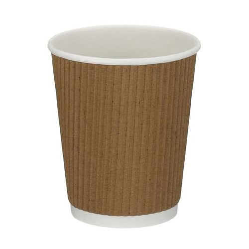 Triple Wall Ripple Cup Brown 8OZ (Pack 500)
