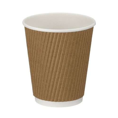 Triple Wall Ripple Cup Brown 12OZ (Pack 500)