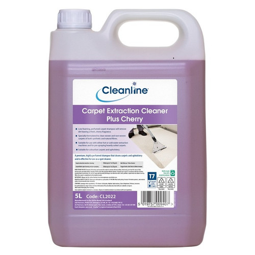 Cleanline Carpet Extraction Cleaner Plus Cherry 5 Litre (Case 2) Cleanline Carpet Extraction Cleaner Plus Cherry 5 Litre (Case 2)