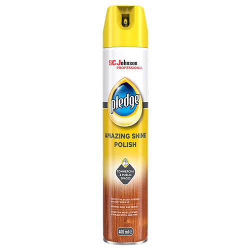 Pledge Amazing Shine Polish Aerosol 400ML (Case 12) Pledge Amazing Shine Polish Aerosol 400ML (Case 12)