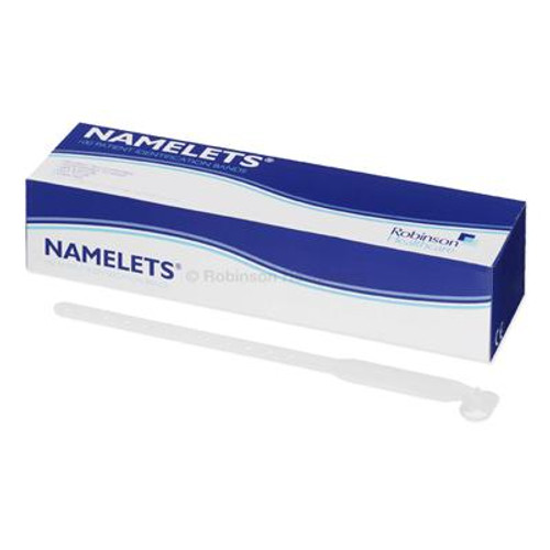 Namelets – Write On – Adult White (100)
