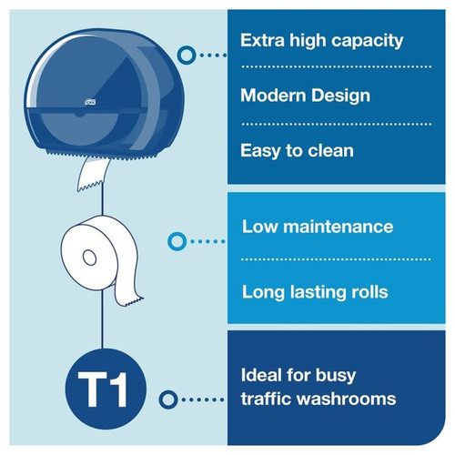 Tork Jumbo Toilet Paper Roll Dispenser Black Tork Jumbo Toilet Paper Roll Dispenser Black