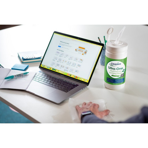Cleanline Eco Ultra One Sanitising Wipe Tub 100 Wipes (Case 6) Cleanline Eco Ultra One Sanitising Wipe Tub 100 Wipes (Case 6)