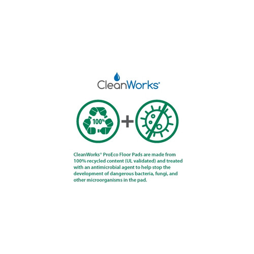 CleanWorks ProEco Scrubbing Floor Pad Blue 18" (Case 5) CleanWorks ProEco Scrubbing Floor Pad Blue 18" (Case 5)