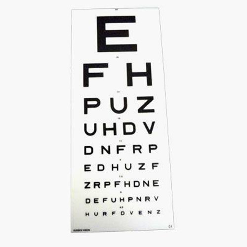 Eye Test Chart – Snellen 6 Metre – Efh – Dvla
