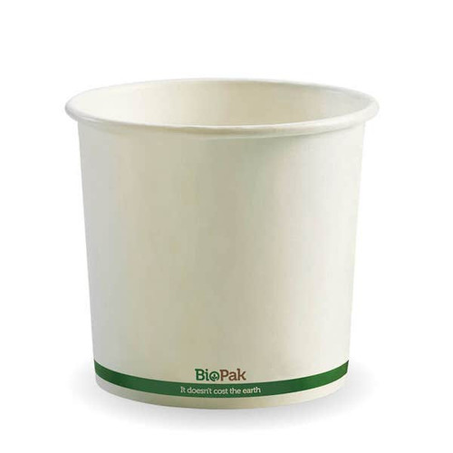 740ml / 24oz White BioBowl - 500/carton - FSC Mix 740ml / 24oz White BioBowl - 500/carton - FSC Mix