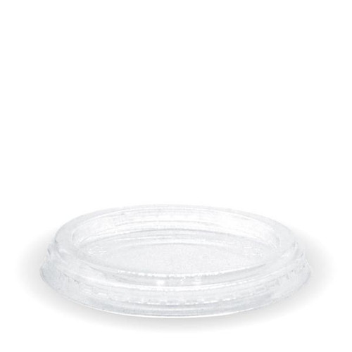 Clear PLA Lids to Fit 60-280ml PLA BioCups & Sauce Cups Clear PLA Lids to Fit 60-280ml PLA BioCups & Sauce Cups