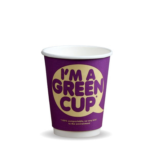 12oz Double Wall "I'm a Green Cup" Hot BioCups 12oz Double Wall "I'm a Green Cup" Hot BioCups