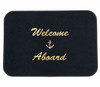 Welcome Aboard Mat - Black/Gold