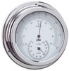 Thermometer & Hygrometer - 120mm Chrome Plated Brass