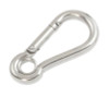 Snap Hook with Eye S/S 100mm