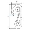 D - 6mm
L - 62mm
A - 9mm
W - 34mm
C - 14mm