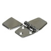 Hinge Strap Stamped S/S with Cover 76mm x 40mm 