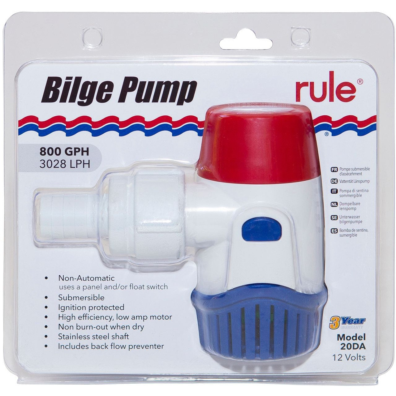 800GPH Bilge Pump
