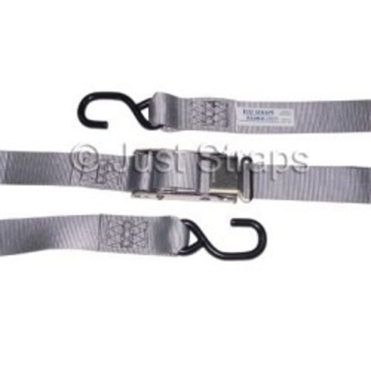 Tie Down Straps with Coated 'S' Hooks 44mm x 5.5m