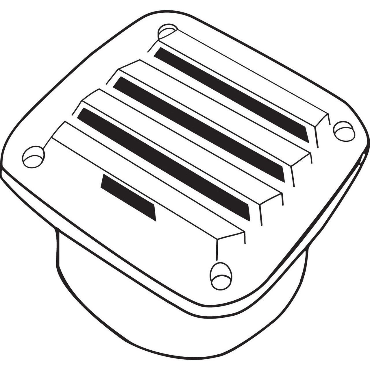 Blower Vent White - 100mm