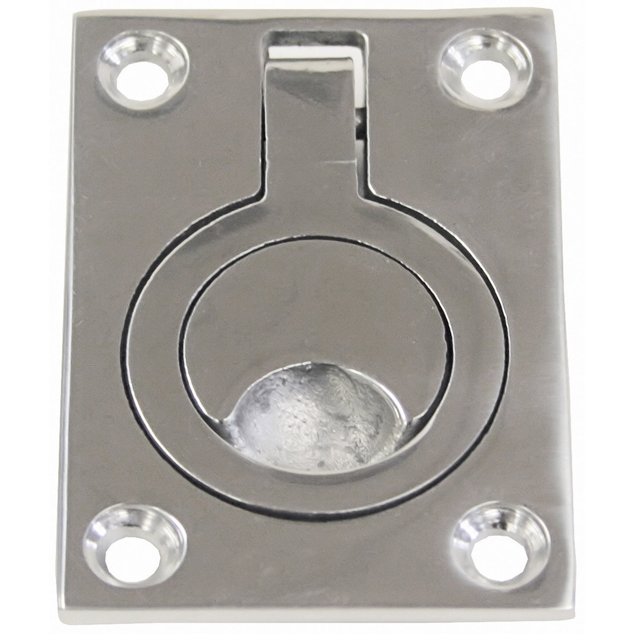 Flush Pull Cast Stainless Steel 62mm x 44mm