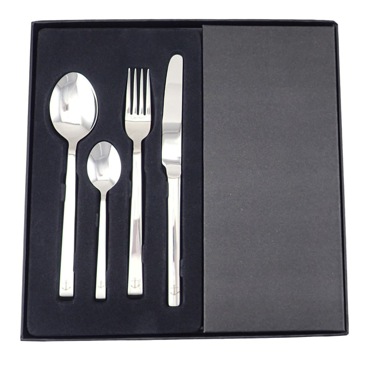 24 Piece Stainless Steel Nautical Cutlery Set