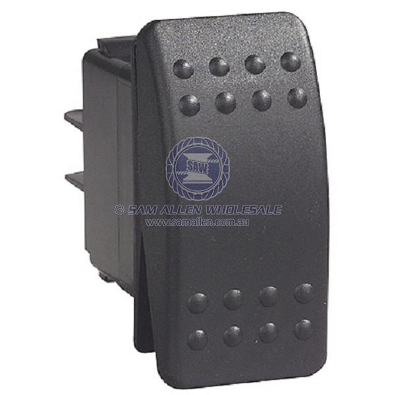 Switch C2 Black 12V 20Amp (On)/Off/(On) Rocker Switch