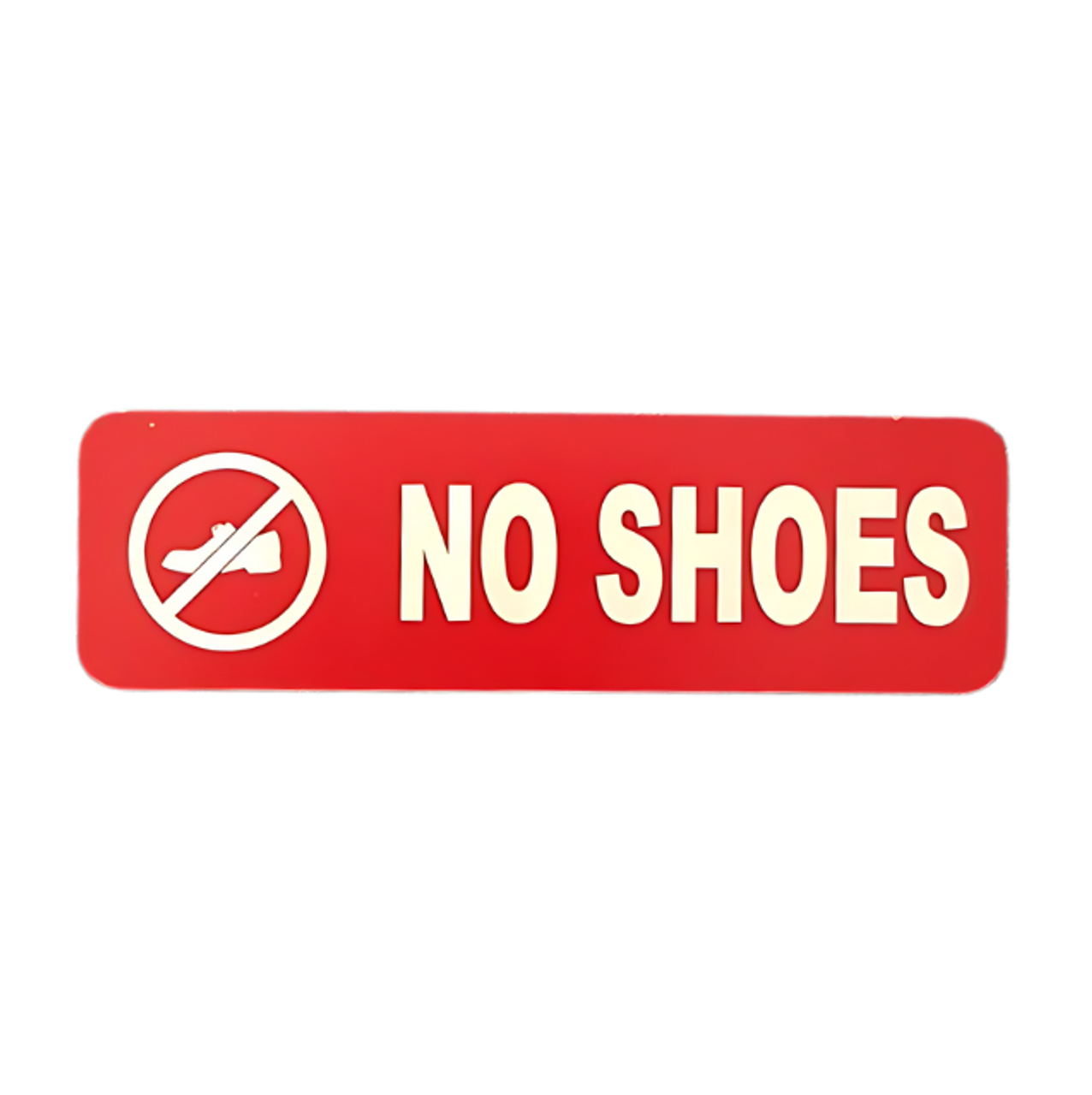 'No Shoes' Label