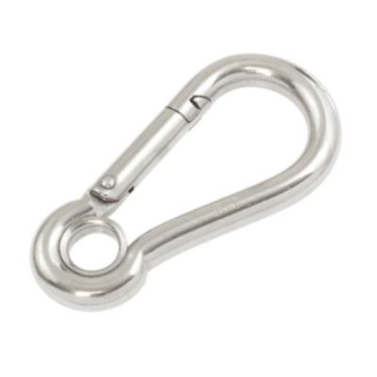 Snap Hook with Eye S/S 100mm