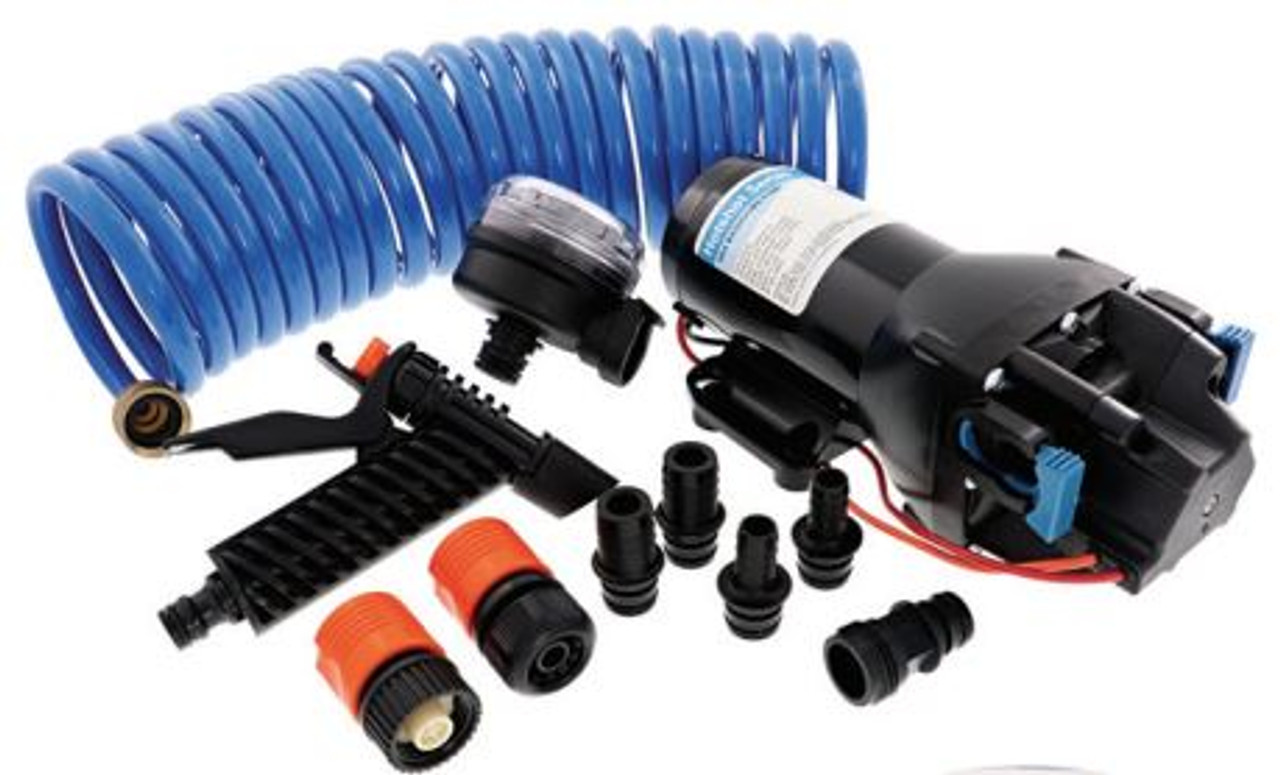 Deckwash Pump Kit with Hose 12v