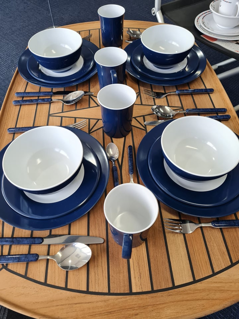 Navy Blue Dining Set