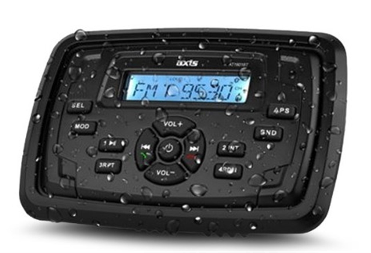 Axis Multimedia Water/Dust proof Head Unit 12v