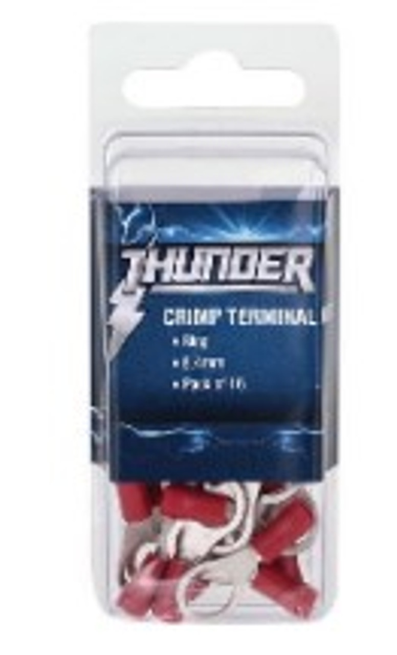 Thunder Crimp Terminal Ring Red 8.4mm