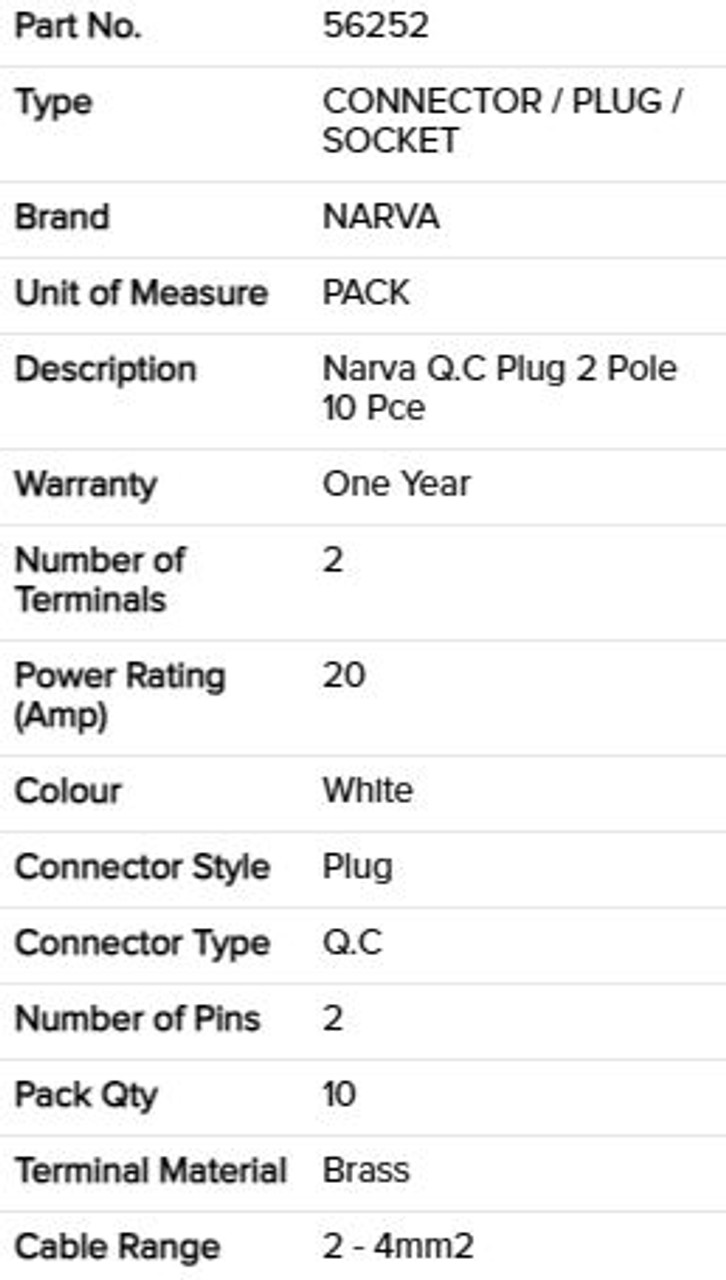 Specifications