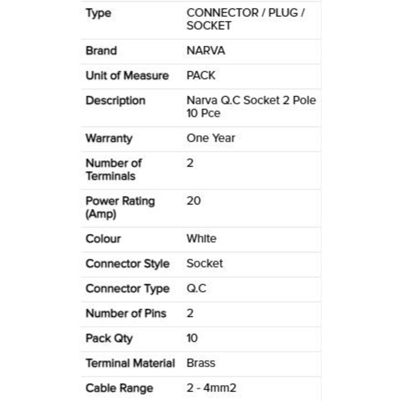 Specifications