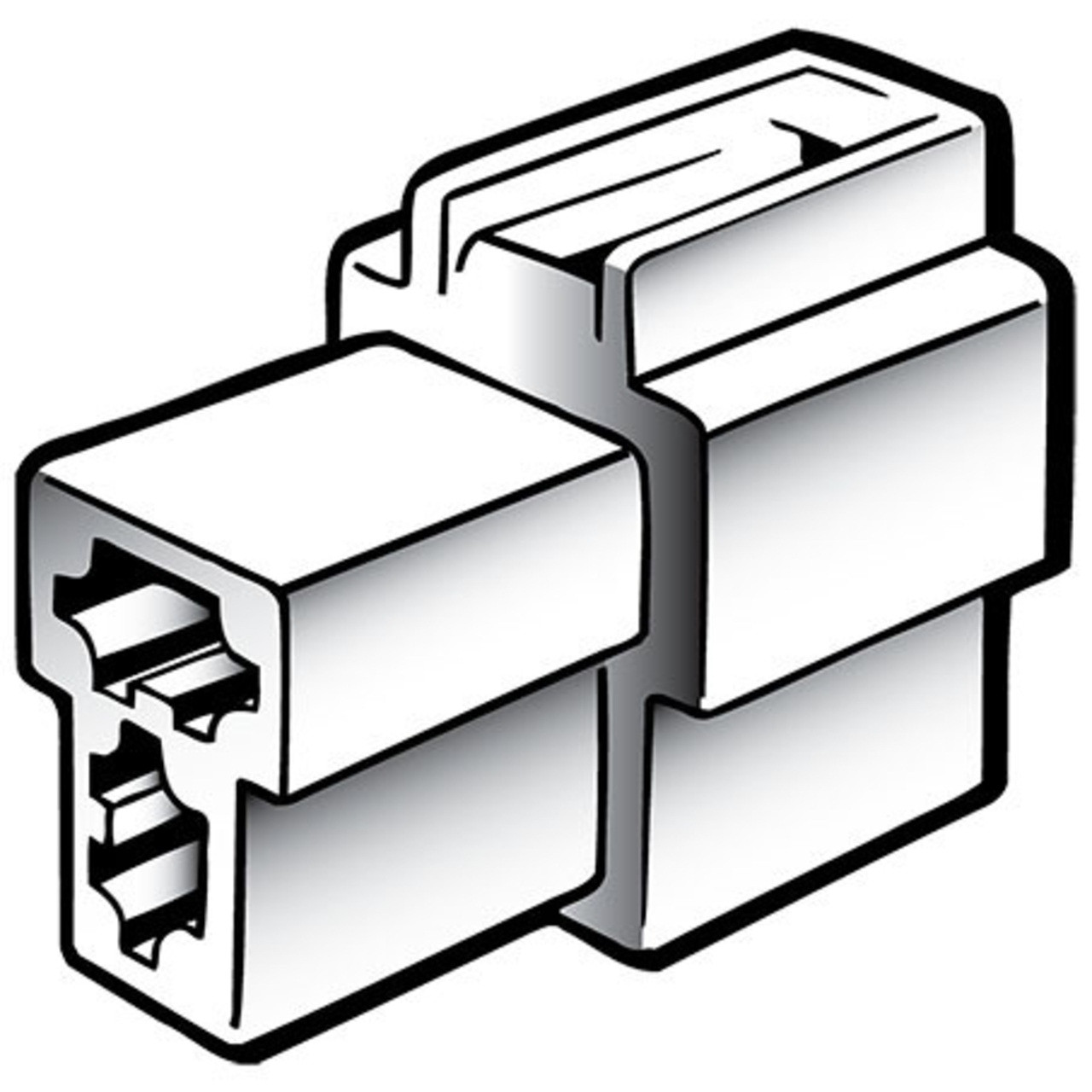 QC Housing Female 2 Pole