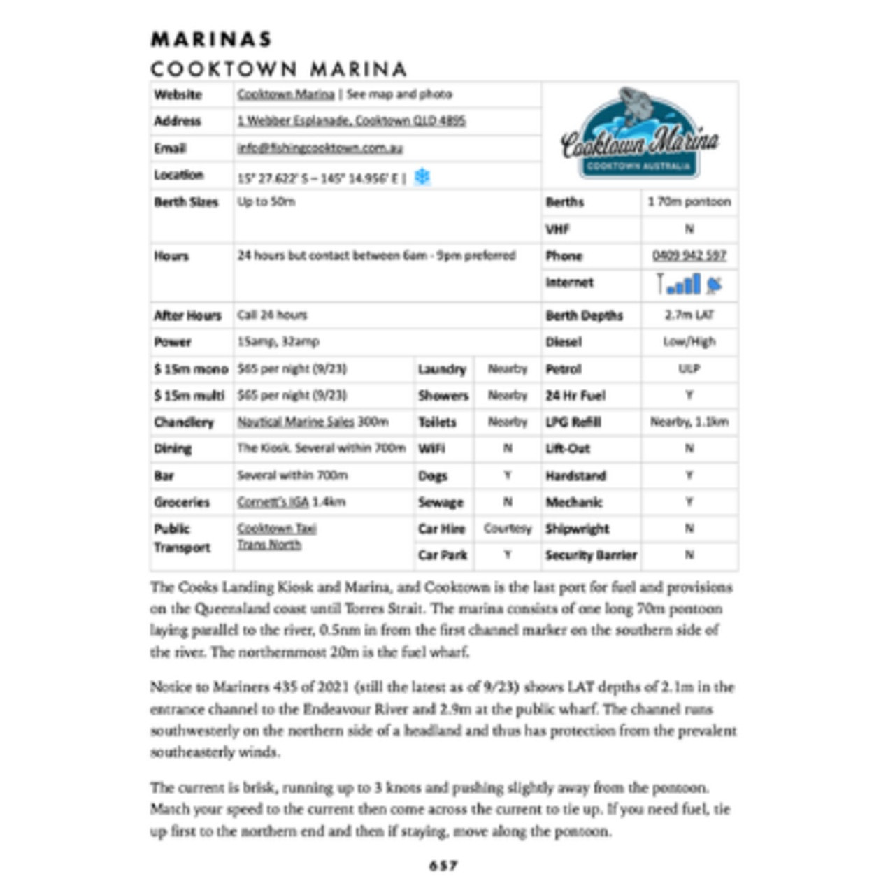 Sample Information Page