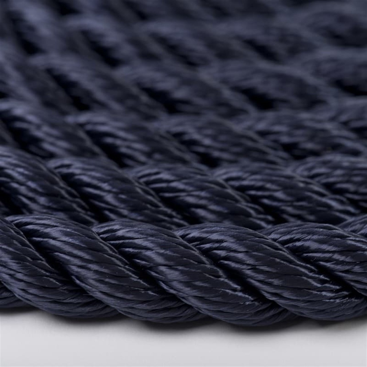 Rope Polyester 3 Strand Black 12mm x 200