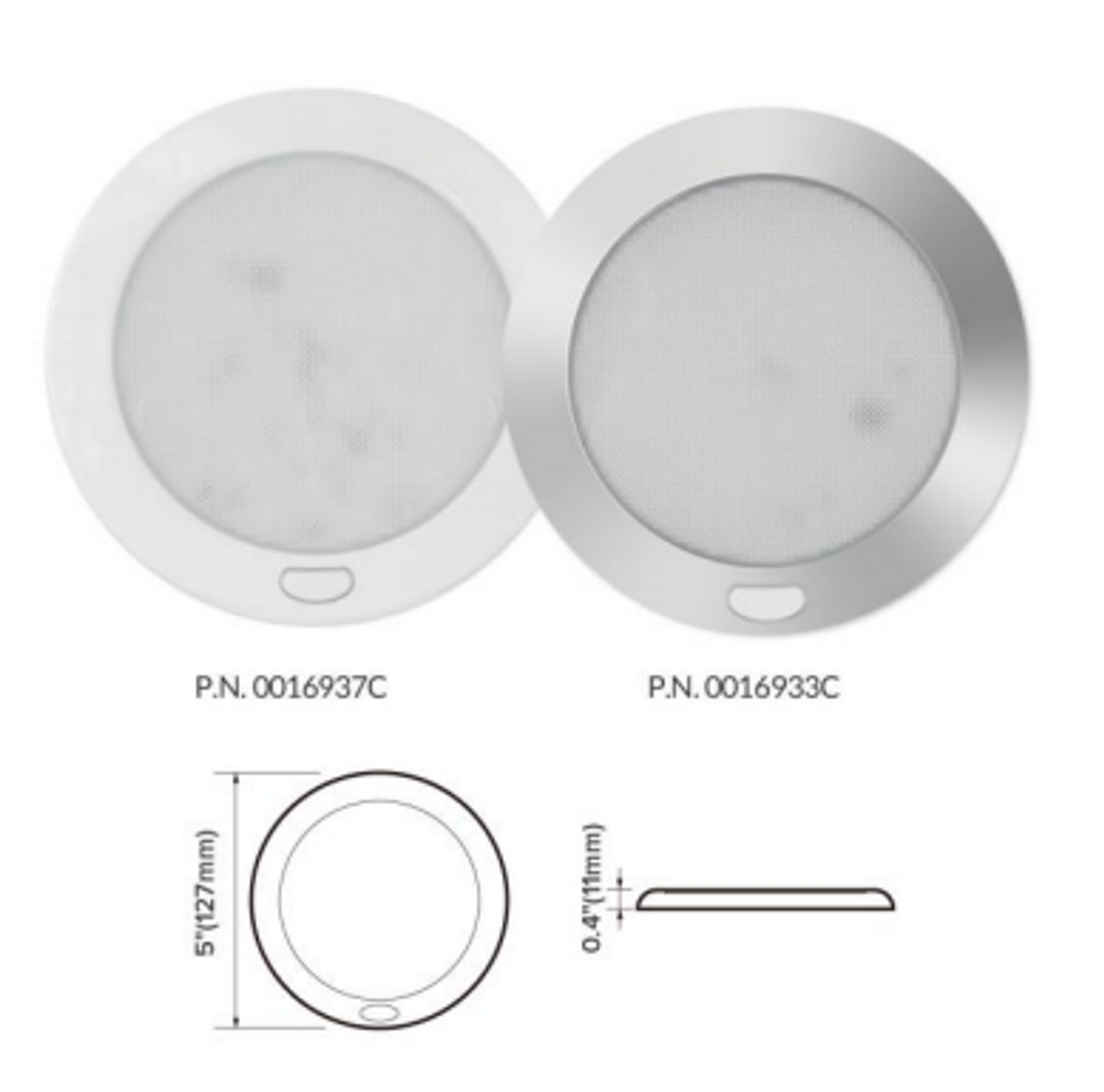 127mm White