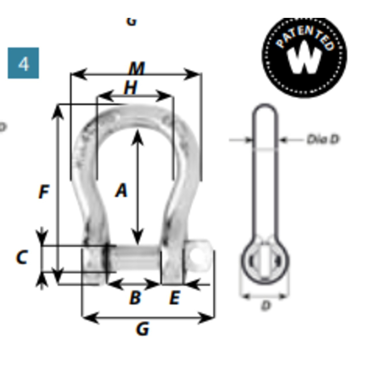 Wichard Bow Shackle