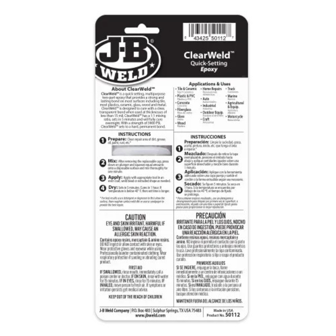Back of Packaging