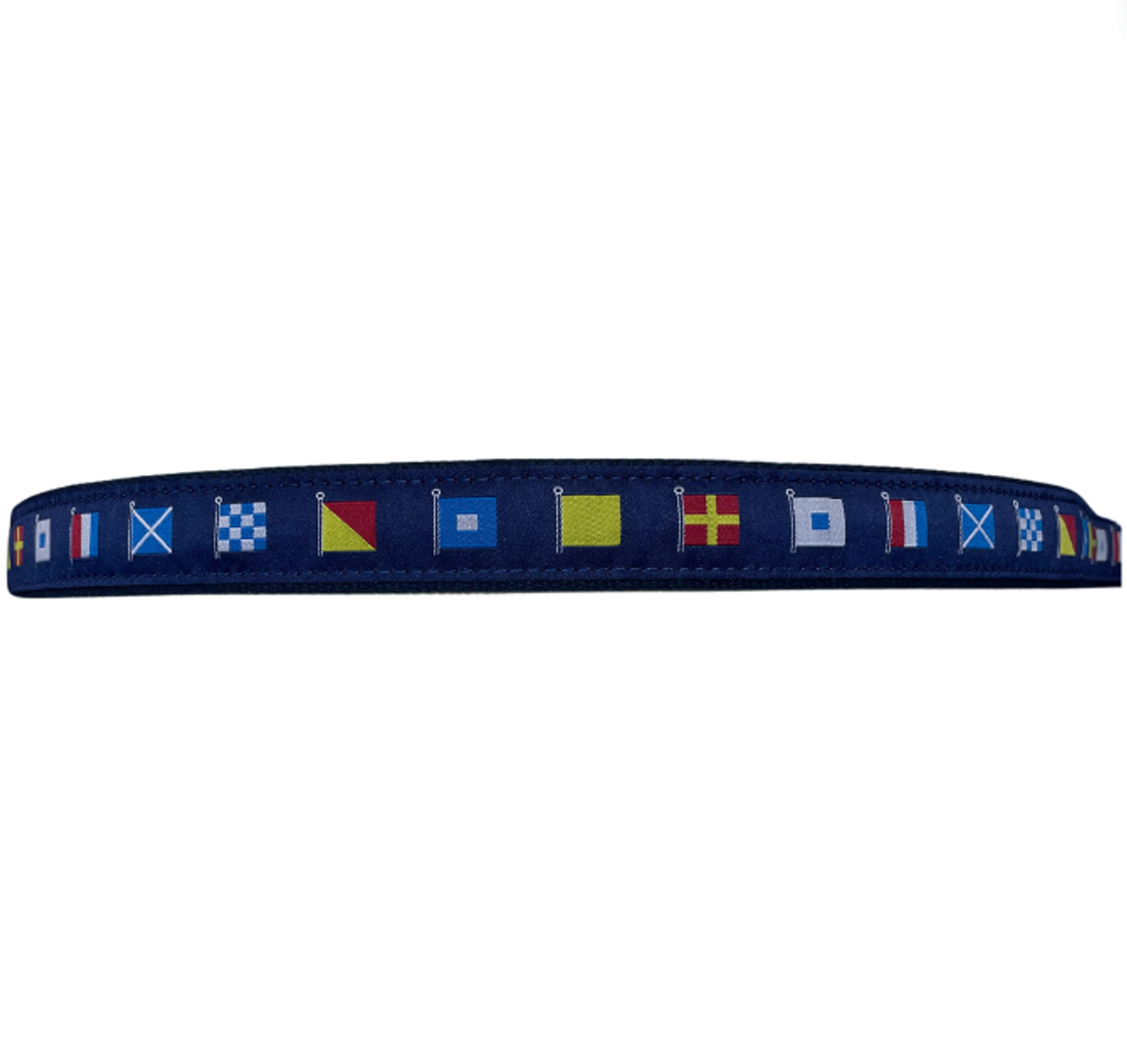 Navy Flag Belt w/ Blue Strip